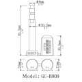 GC-B009 Hochsicherheits Bolzen Dichtung für Tür